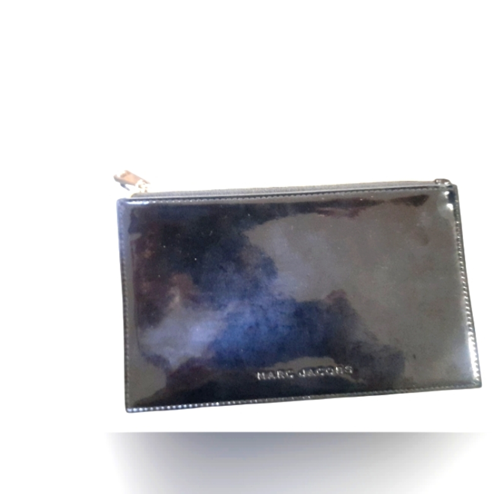 Marc Jacobs Shiny Black Leather Pouch